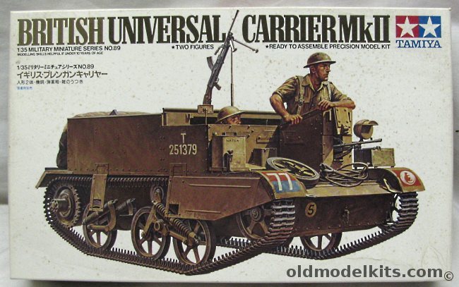 Tamiya 1/35 British Universal Carrier MkII, 3589 plastic model kit